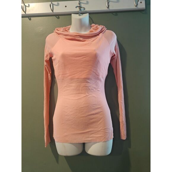 Off The Shoulder Soft Mesh Top NWT Medium Pink - Picture 2 of 3